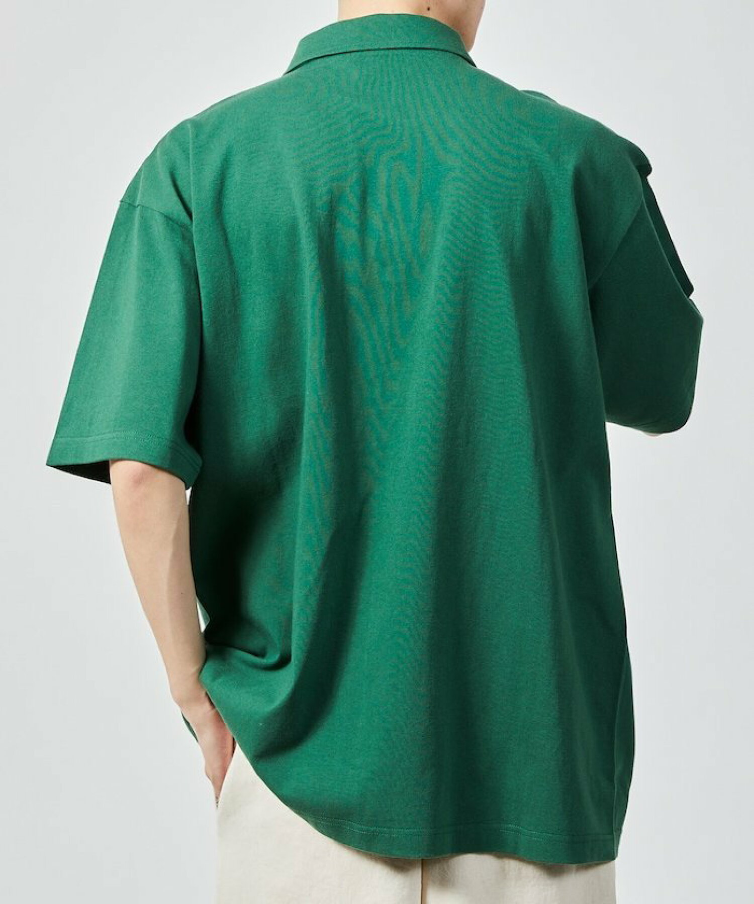 10.5オンス ヘビーウェイト NO-SIDE SEAM ポロネック Tシャツ USA COTTON